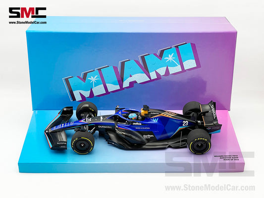 Williams F1 FW44 #23 Alexander Albon Miami GP 2022 1:18 MINICHAMPS