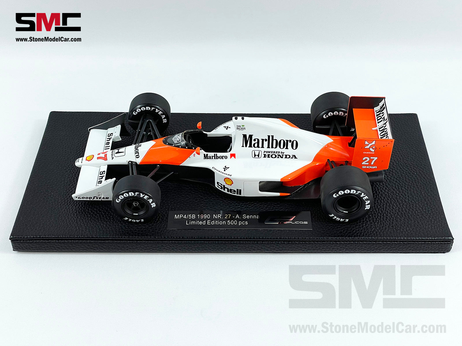 Mclaren MP4/5B #27 Ayrton Senna 1990 F1 World Champion 1:18 GP REPLICAS  with Decal