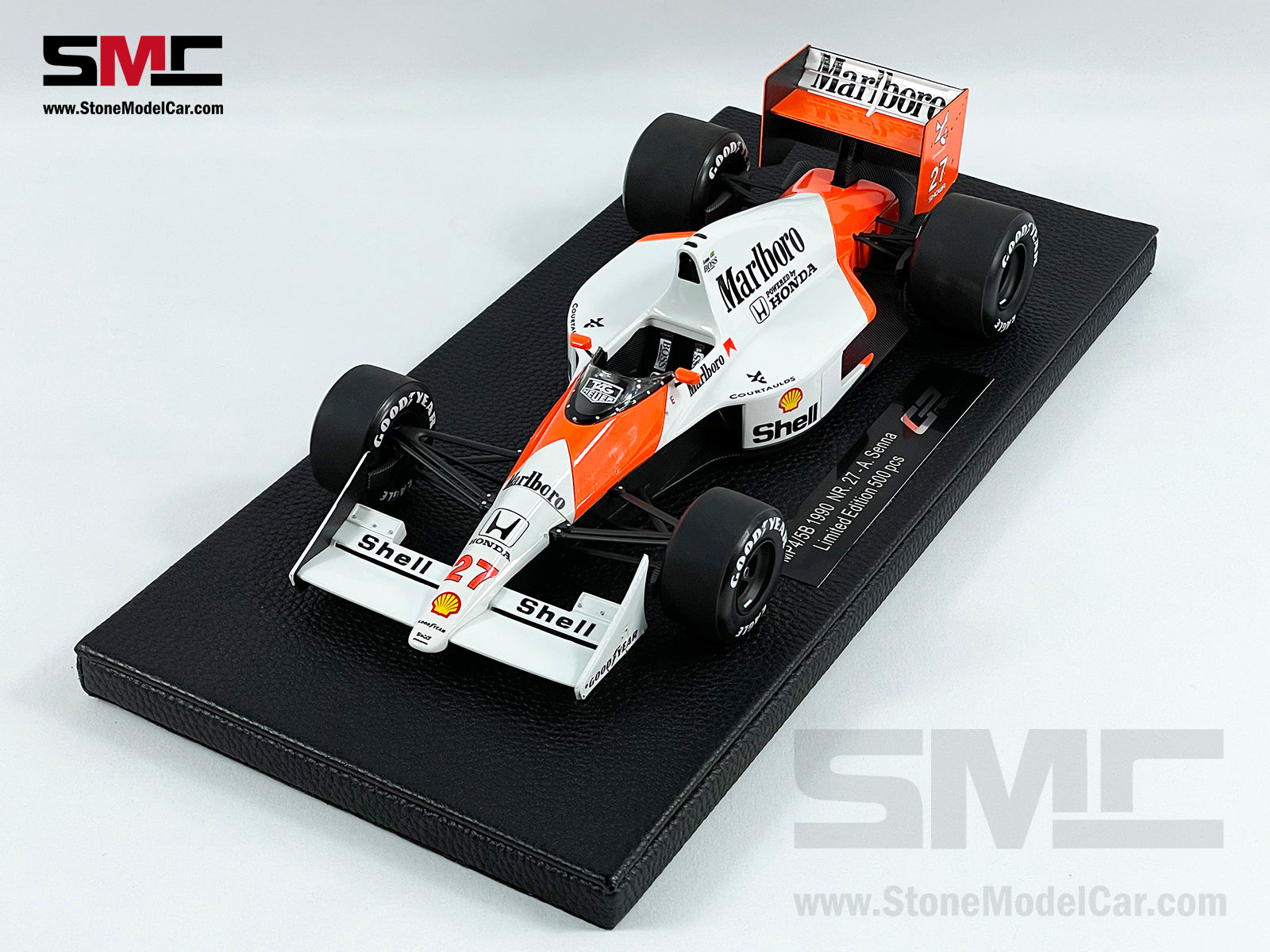 Mclaren MP4/5B #27 Ayrton Senna 1990 F1 World Champion 1:18 GP REPLICAS  with Decal