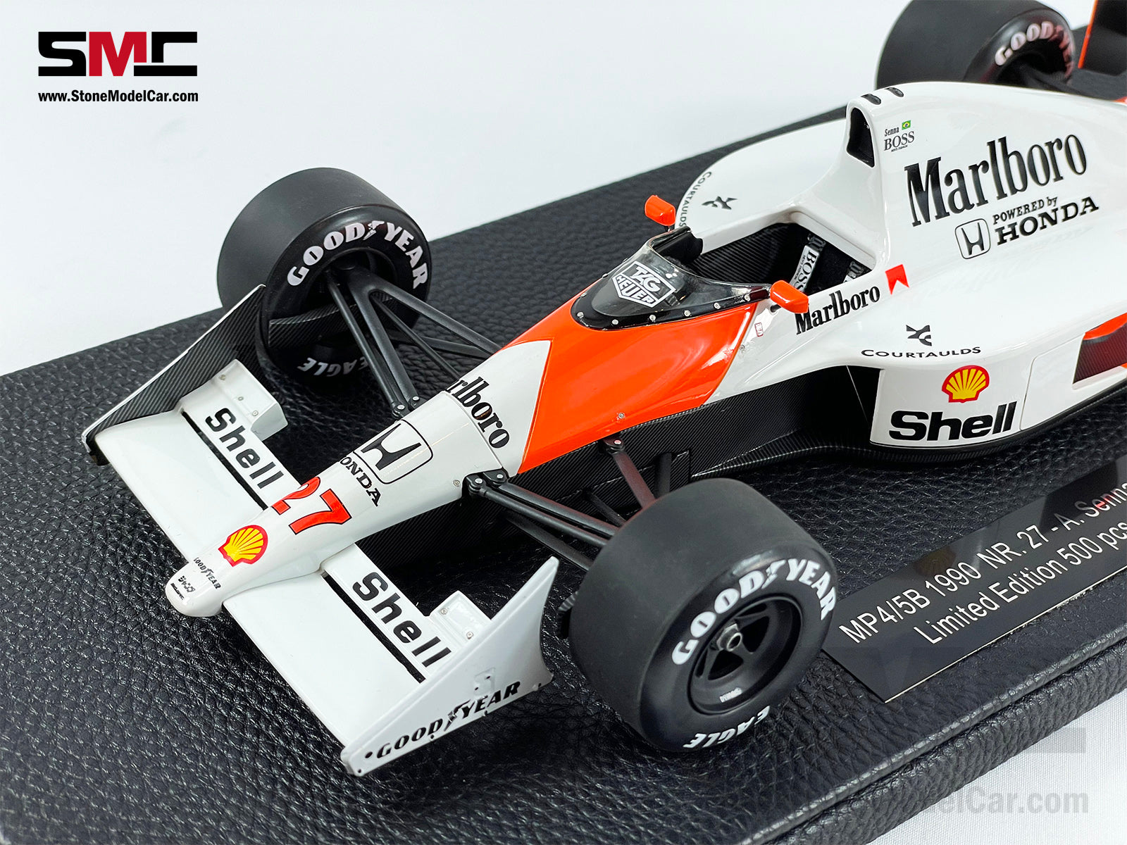 Mclaren MP4/5B #27 Ayrton Senna 1990 F1 World Champion 1:18 GP REPLICAS  with Decal