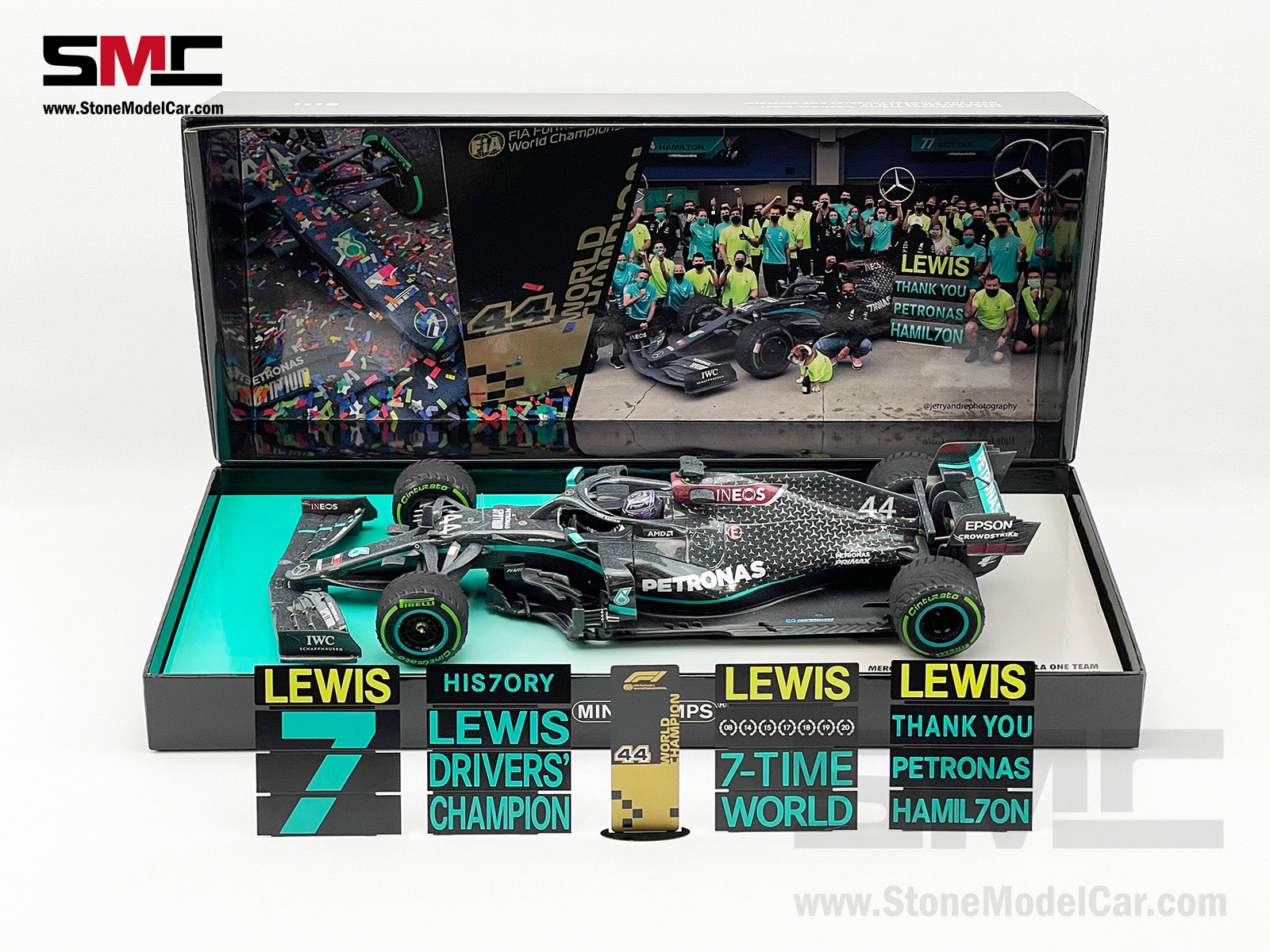 2020 7x World Champion Mercedes F1 W11 #44 Lewis Hamilton Turkey GP 1: –  Stone Model