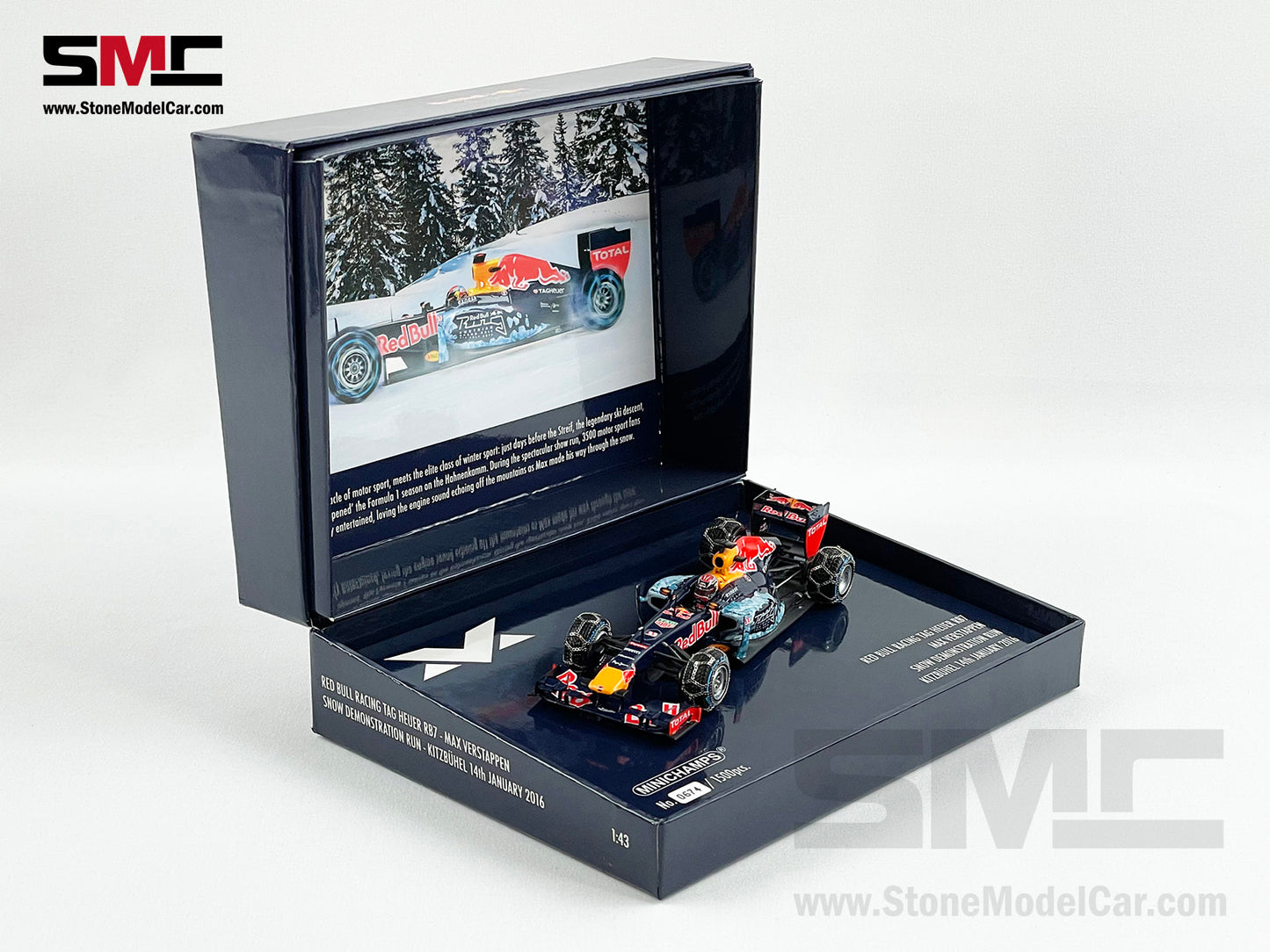 Red Bull F1 RB7 #33 Max Sneeuw Snow Demonstratie Run 2016 1:43 MINICHAMPS