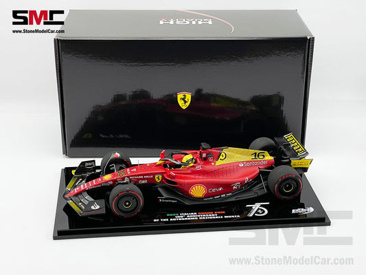 2022 F1 Ferrari F1-75 #16 Charles Leclerc Italy Monza GP Pole Position BBR 1:18 LE 375