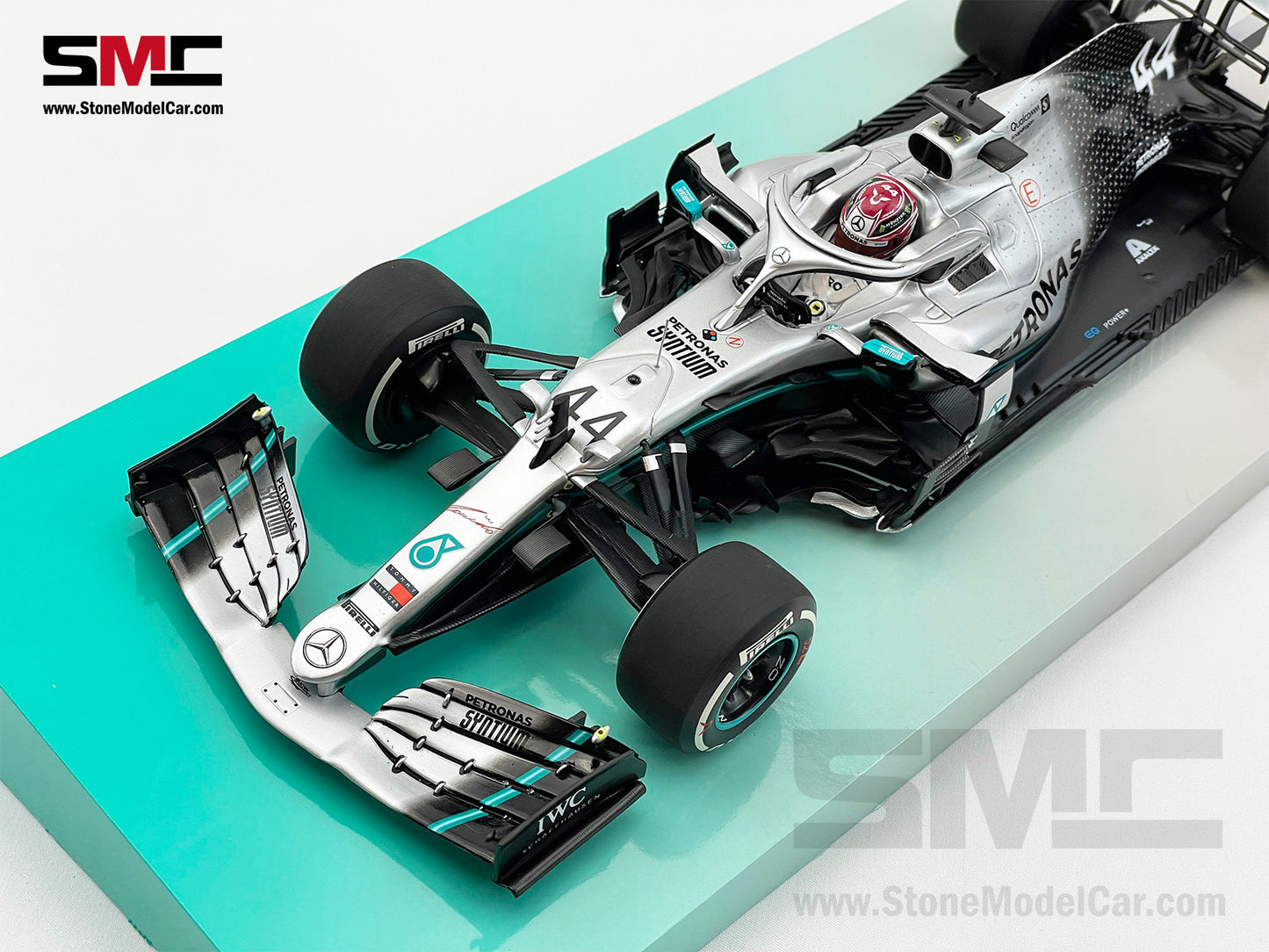 2019 6x World Champion Mercedes F1 W10 #44 Lewis Hamilton US GP 1:18 MINICHAMPS