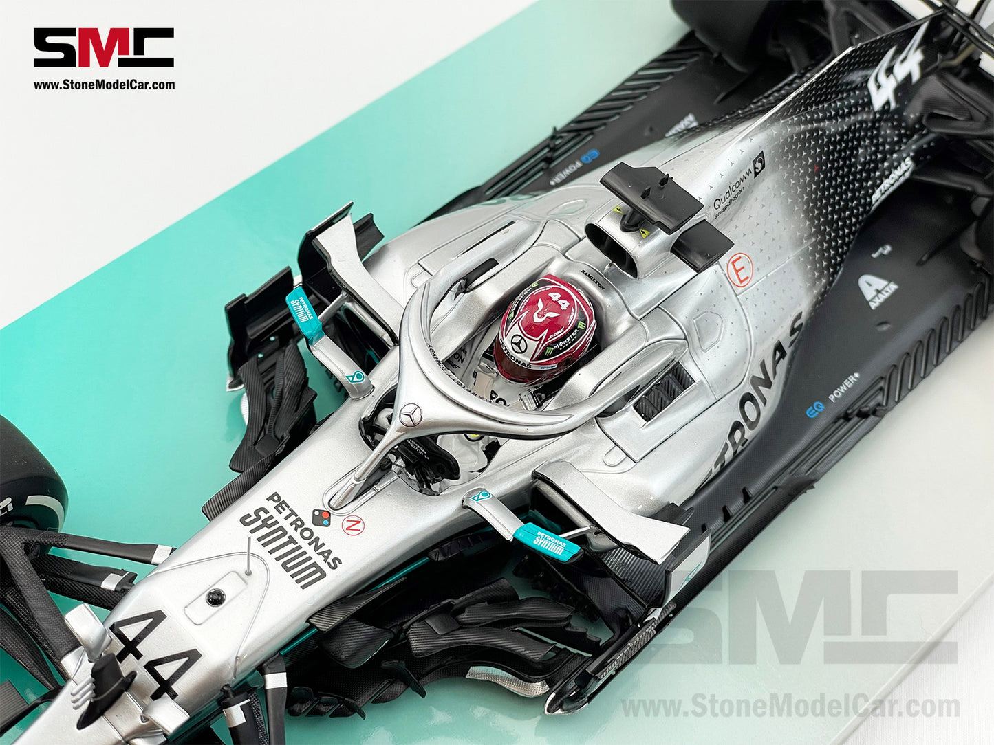 2019 6x World Champion Mercedes F1 W10 #44 Lewis Hamilton US GP 1:18 MINICHAMPS