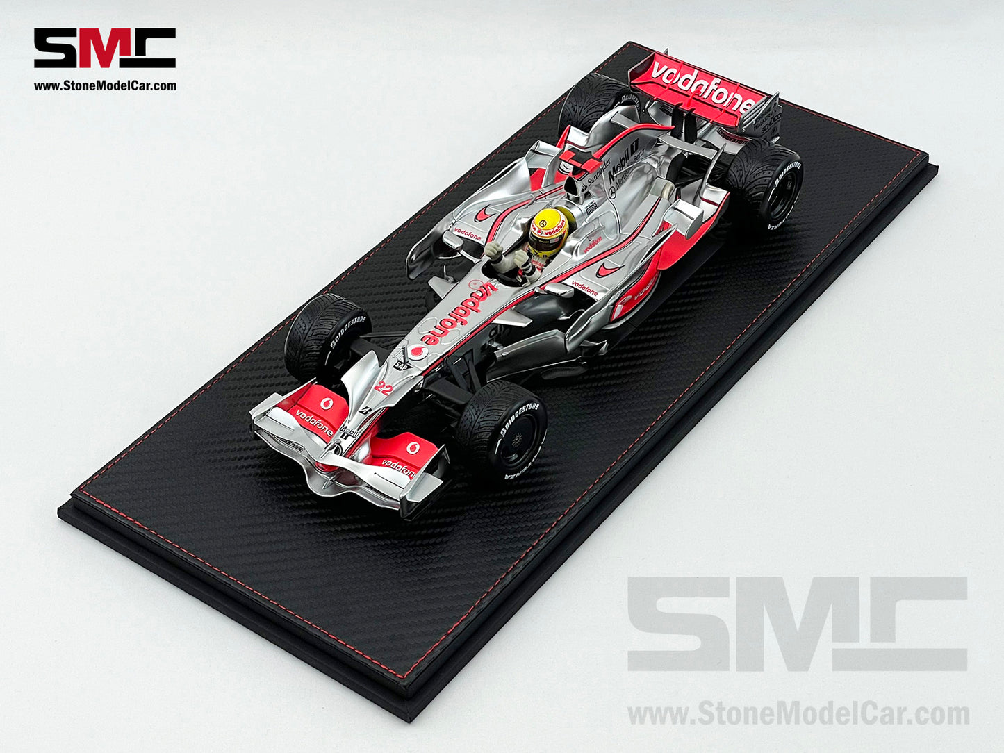 Mclaren Mercedes F1 MP4/23 #22 Lewis Hamilton Brazil GP 2008 World Champion 1:18 MINICHAMPS with Case