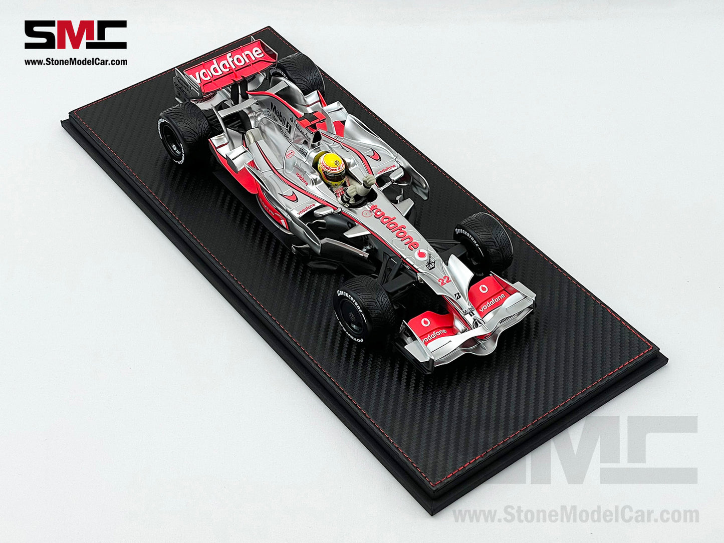 Mclaren Mercedes F1 MP4/23 #22 Lewis Hamilton Brazil GP 2008 World Champion 1:18 MINICHAMPS with Case