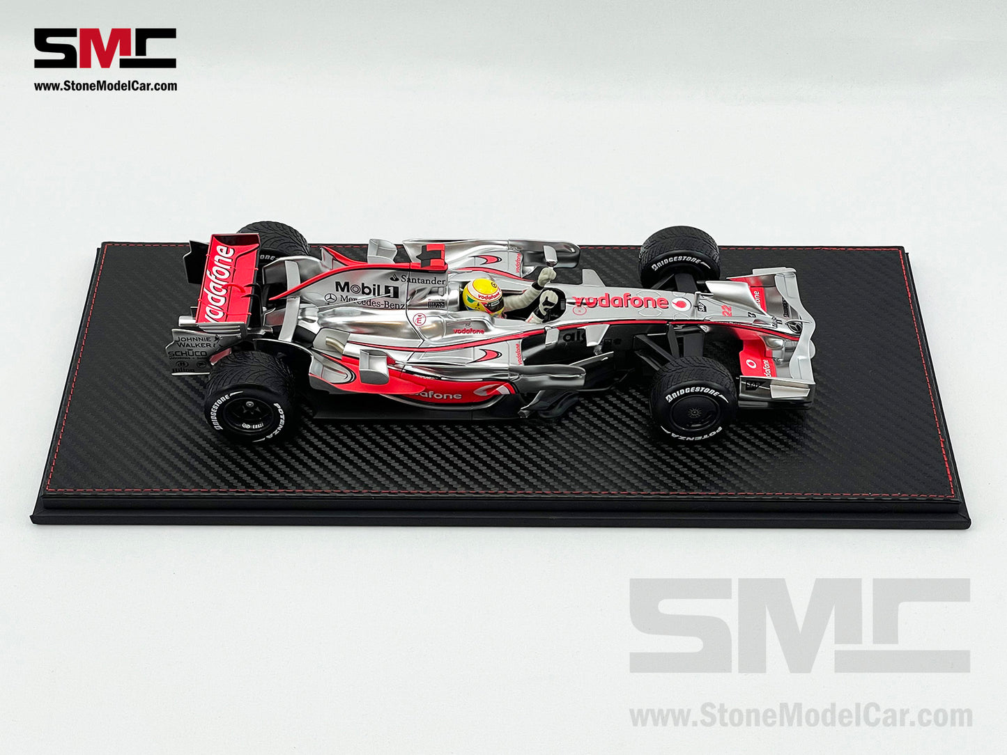 Mclaren Mercedes F1 MP4/23 #22 Lewis Hamilton Brazil GP 2008 World Champion 1:18 MINICHAMPS with Case