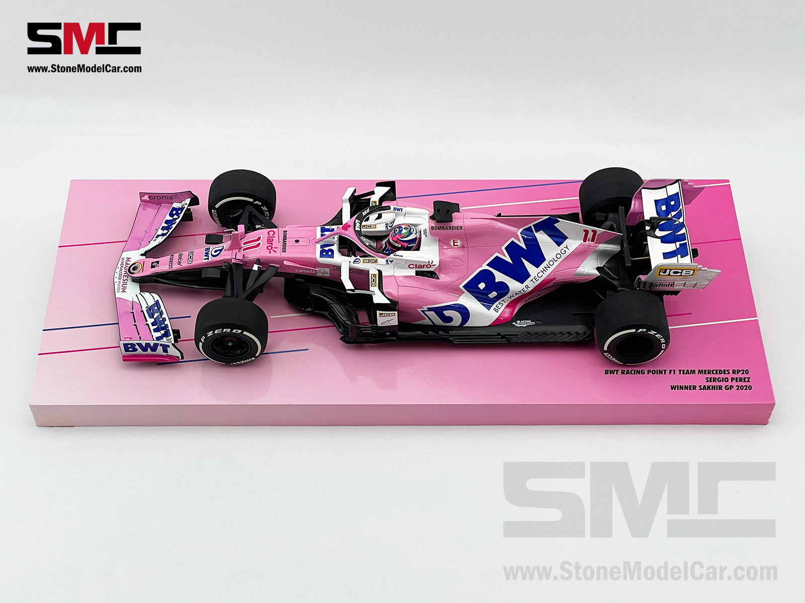 BWT Racing Point F1 RP20 #11 Sergio Perez Sakhir 2020 1st Career Win 1 –  Stone Model