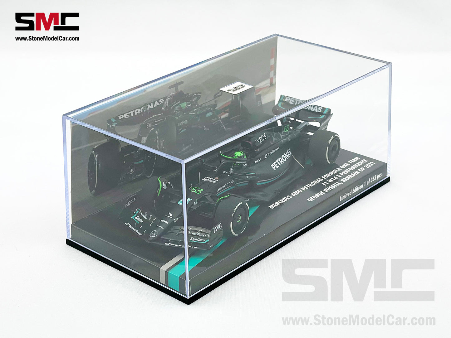 Mercedes F1 W14 #63 George Russell Bahrain GP 2023 MINICHAMPS 1:43