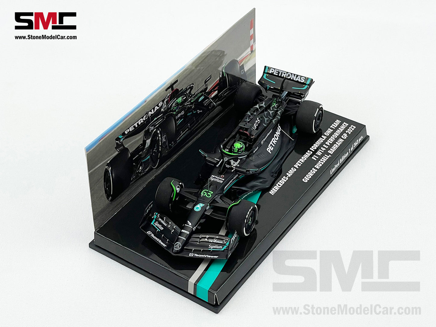 Mercedes F1 W14 #63 George Russell Bahrain GP 2023 MINICHAMPS 1:43