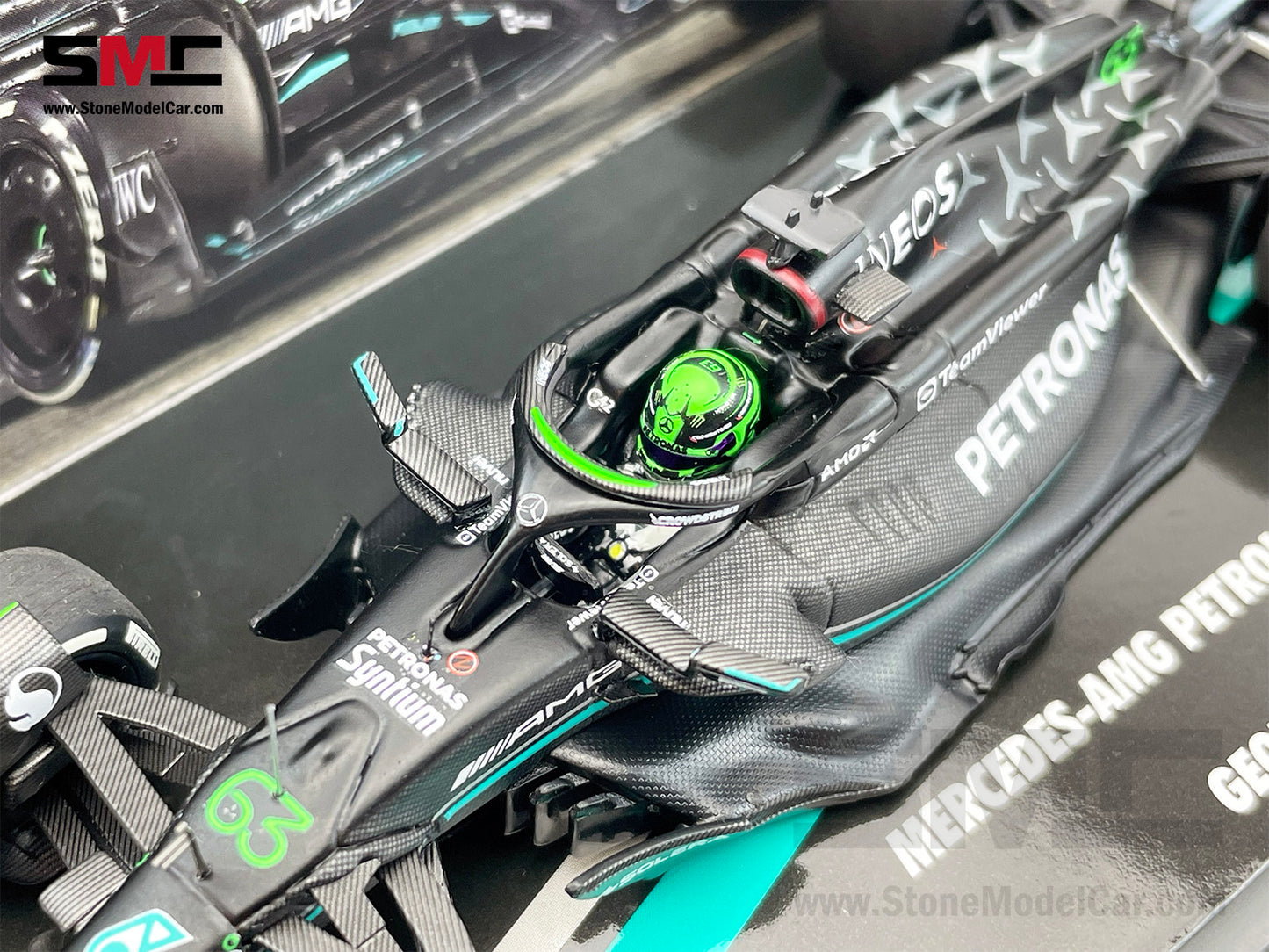 Mercedes F1 W14 #63 George Russell Bahrain GP 2023 MINICHAMPS 1:43