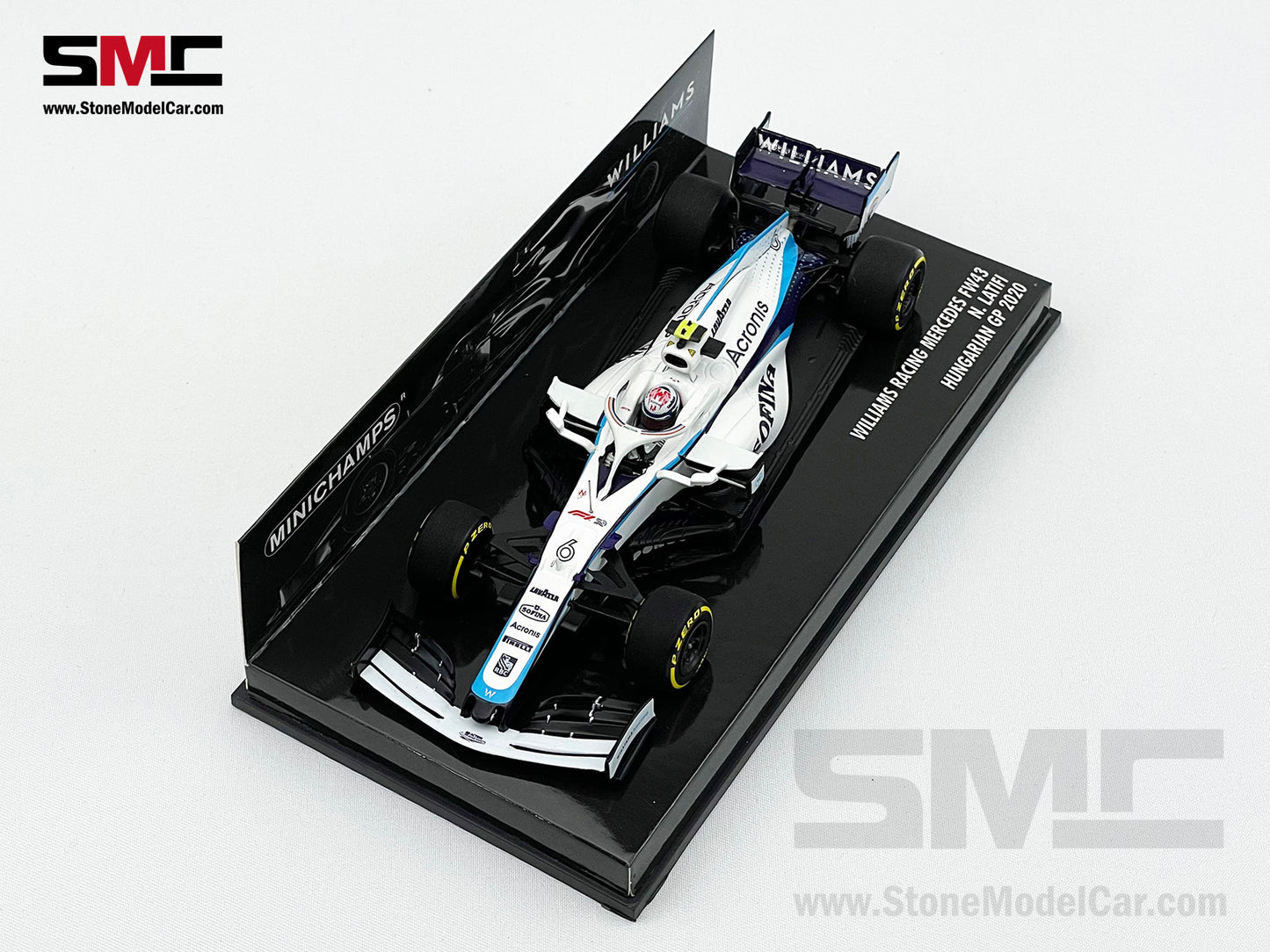 Williams F1 FW43 #6 Nicholas Latifi Hungary GP 2020 1:43 MINICHAMPS 417200106