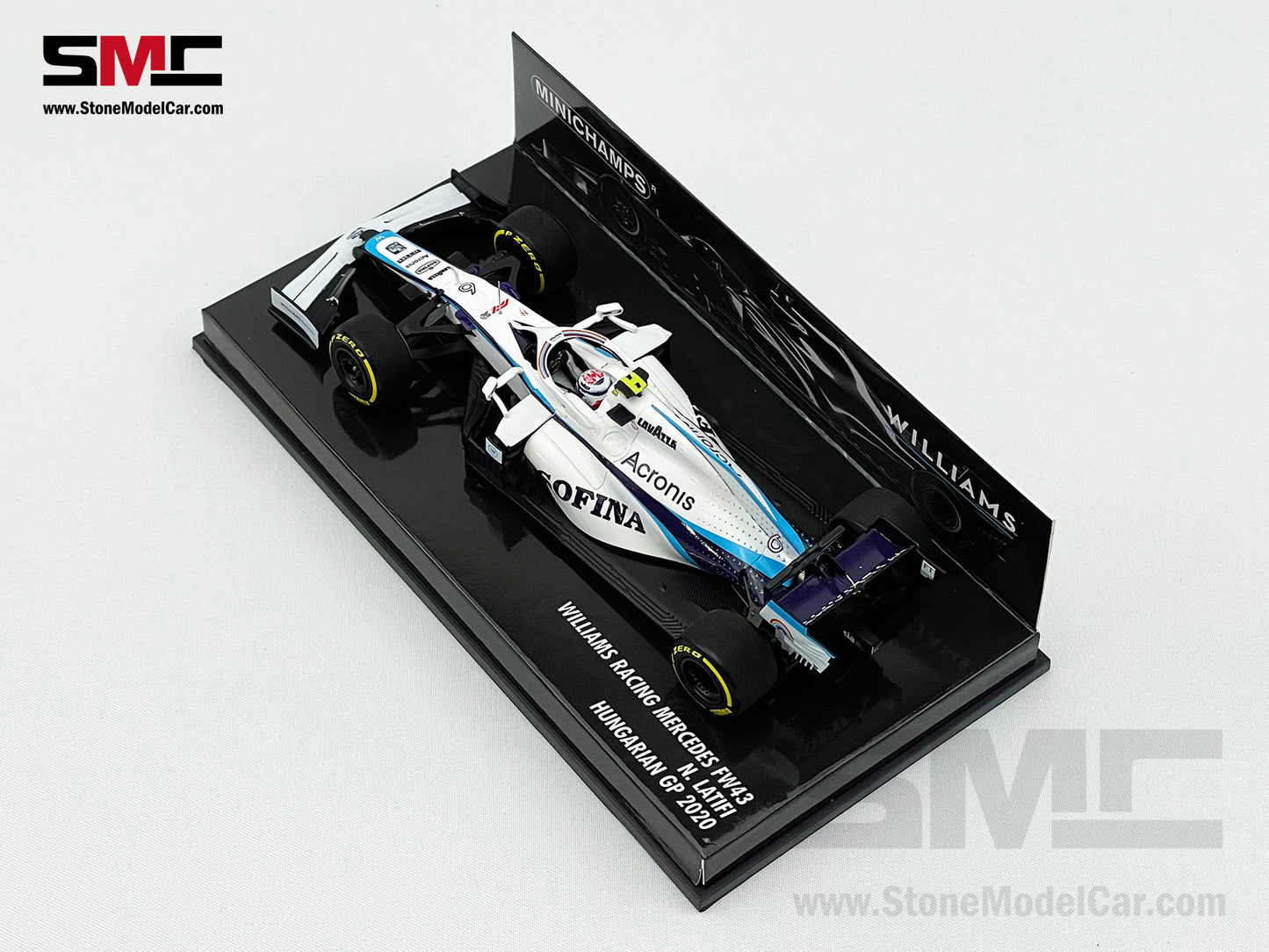 Williams F1 FW43 #6 Nicholas Latifi Hungary GP 2020 1:43 MINICHAMPS 417200106