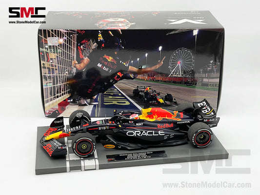 Red Bull F1 RB19 #1 Max Verstappen Bahrain GP 2023 World Champion 1:18 MINICHAMPS