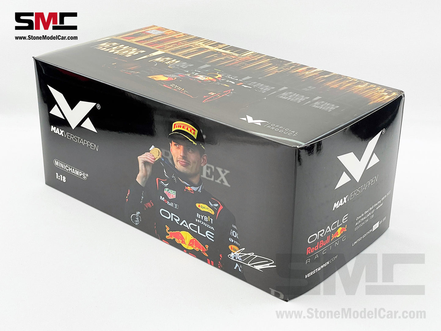 Red Bull F1 RB19 #1 Max Verstappen Australia GP 2023 World Champion 1:18 MINICHAMPS