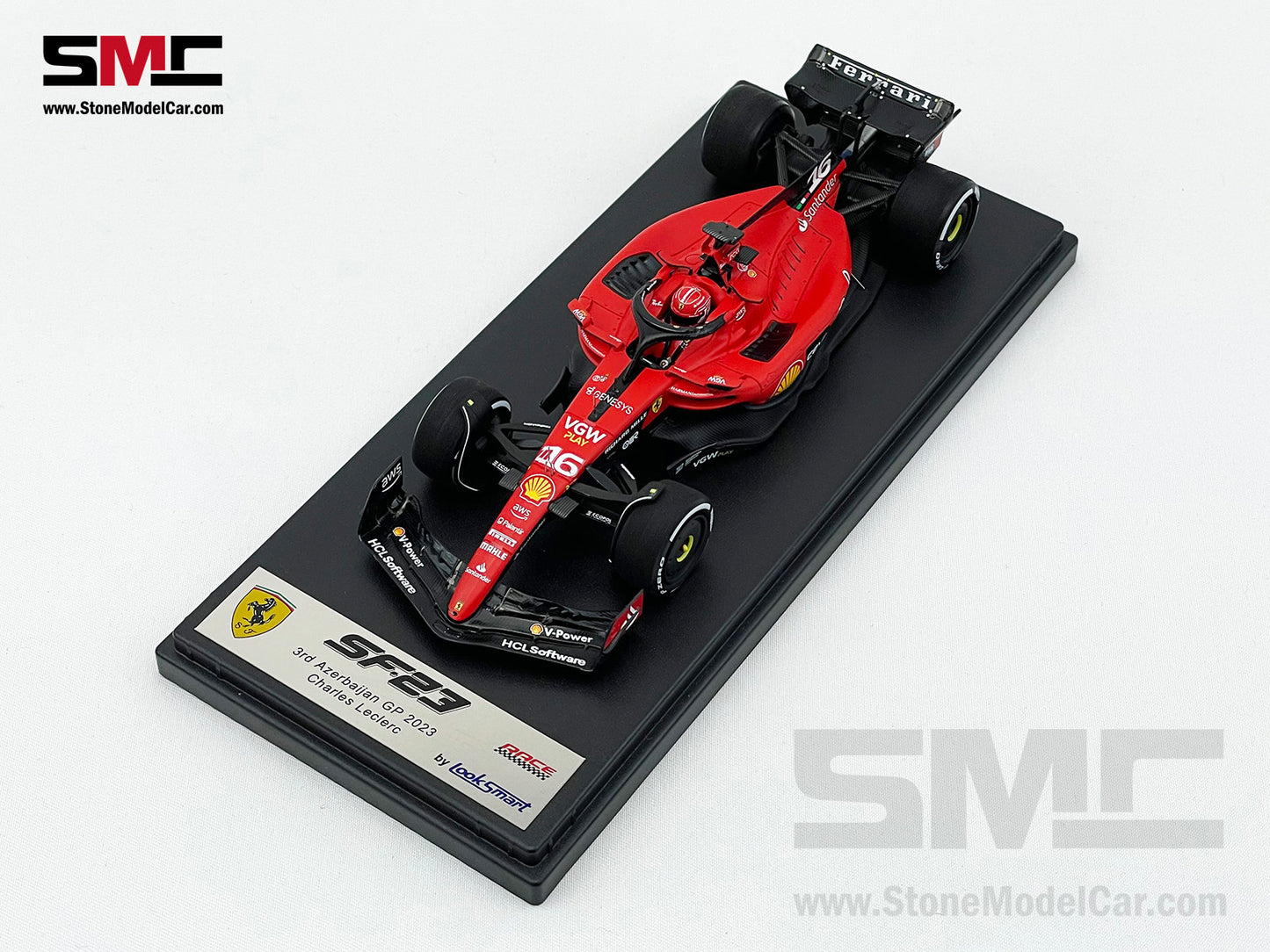 Ferrari F1 SF-23 #16 Charles Leclerc 3rd Azerbaijan GP 2023 LookSmart 1:43 LSF1051