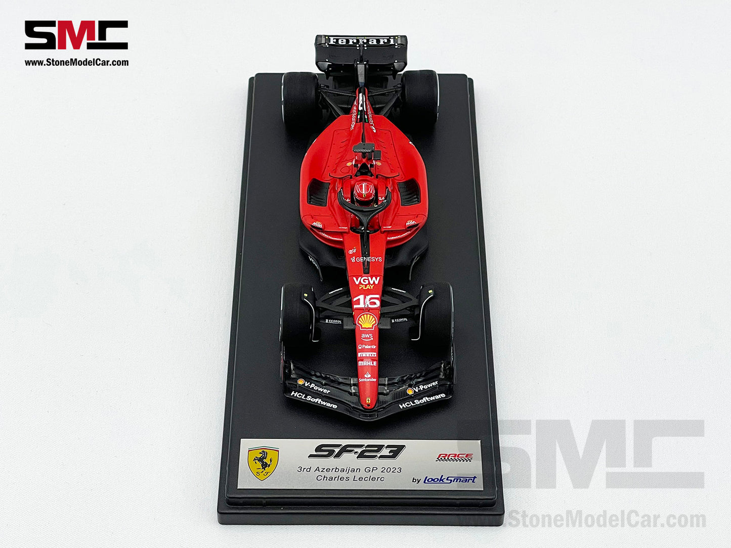 Ferrari F1 SF-23 #16 Charles Leclerc 3rd Azerbaijan GP 2023 LookSmart 1:43 LSF1051