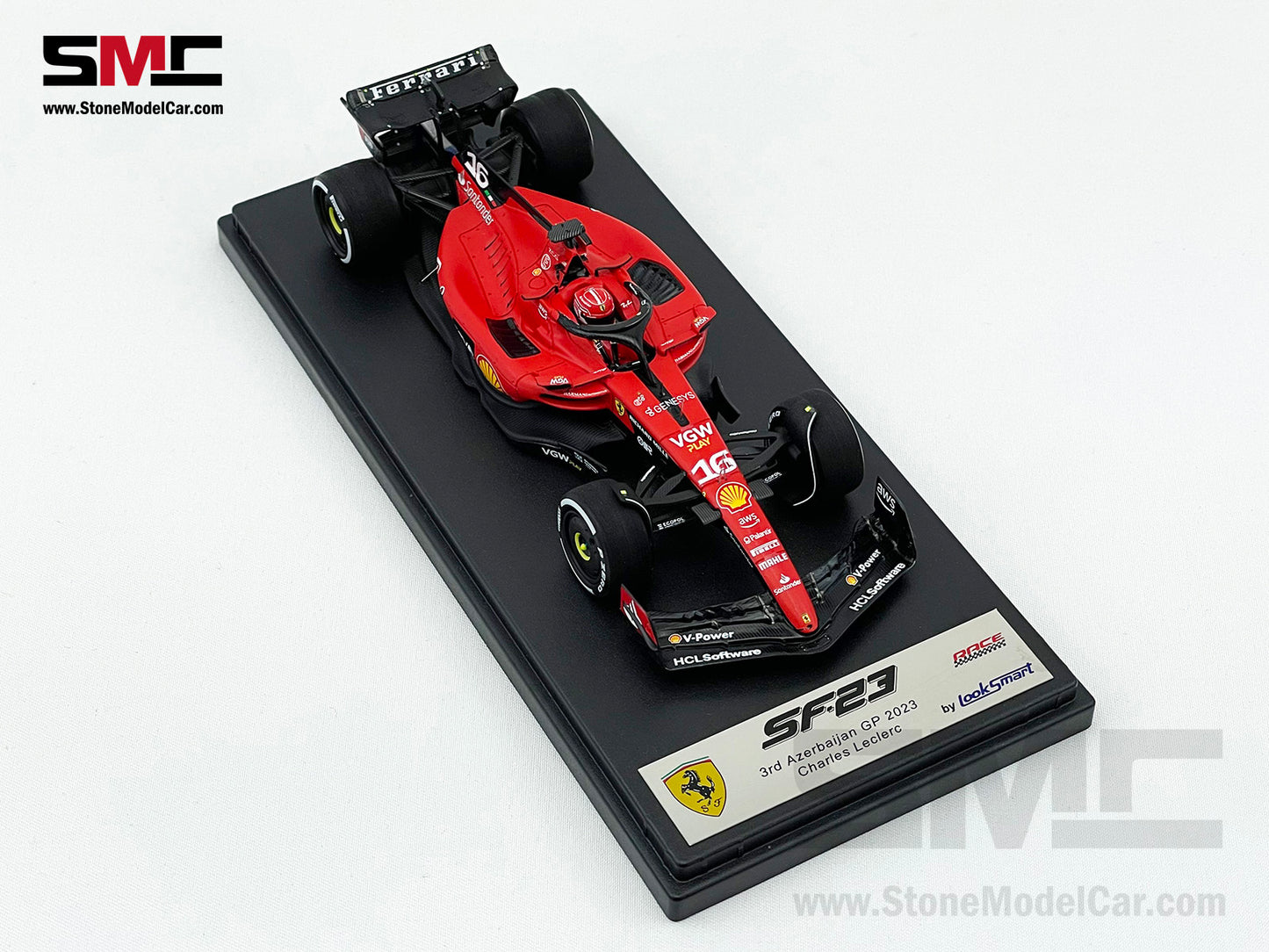 Ferrari F1 SF-23 #16 Charles Leclerc 3rd Azerbaijan GP 2023 LookSmart 1:43 LSF1051