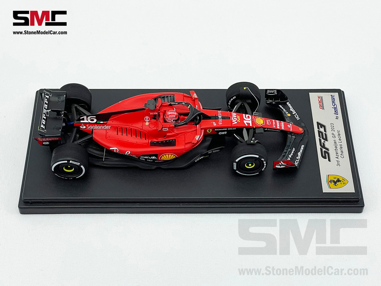 Ferrari F1 SF-23 #16 Charles Leclerc 3rd Azerbaijan GP 2023 LookSmart 1:43 LSF1051