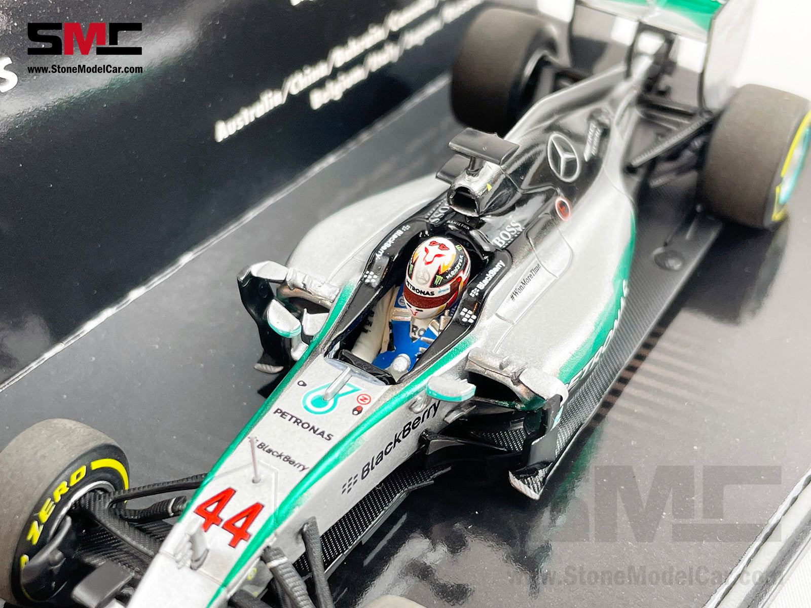 2015 3x World Champion Mercedes AMG F1 W06 #44 Lewis Hamilton US GP USA  1:43 MINICHAMPS