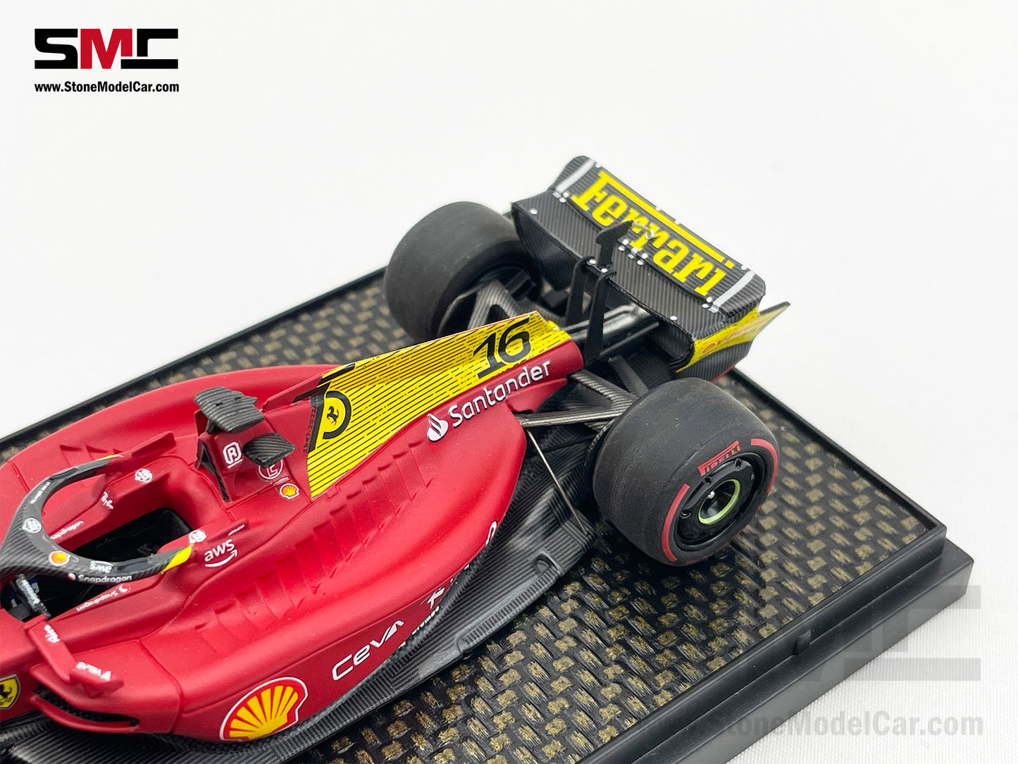 2022 F1 Ferrari F1-75 #16 Charles Leclerc Italy Monza GP Pole Position BBR 1:43