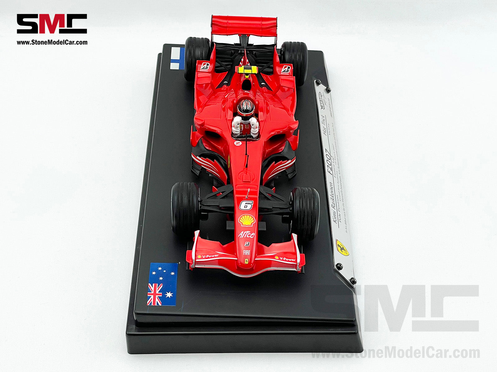 [Pre-Owned] Ferrari F1 F2007 #6 Kimi Raikkonen Australia GP Hat Trick 2007  World Champion Hot Wheels 1:18