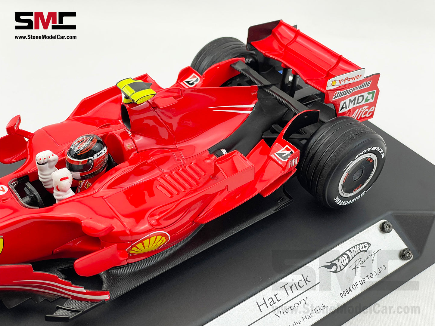 [Pre-Owned] Ferrari F1 F2007 #6 Kimi Raikkonen Australia GP Hat Trick 2007 World Champion Hot Wheels 1:18