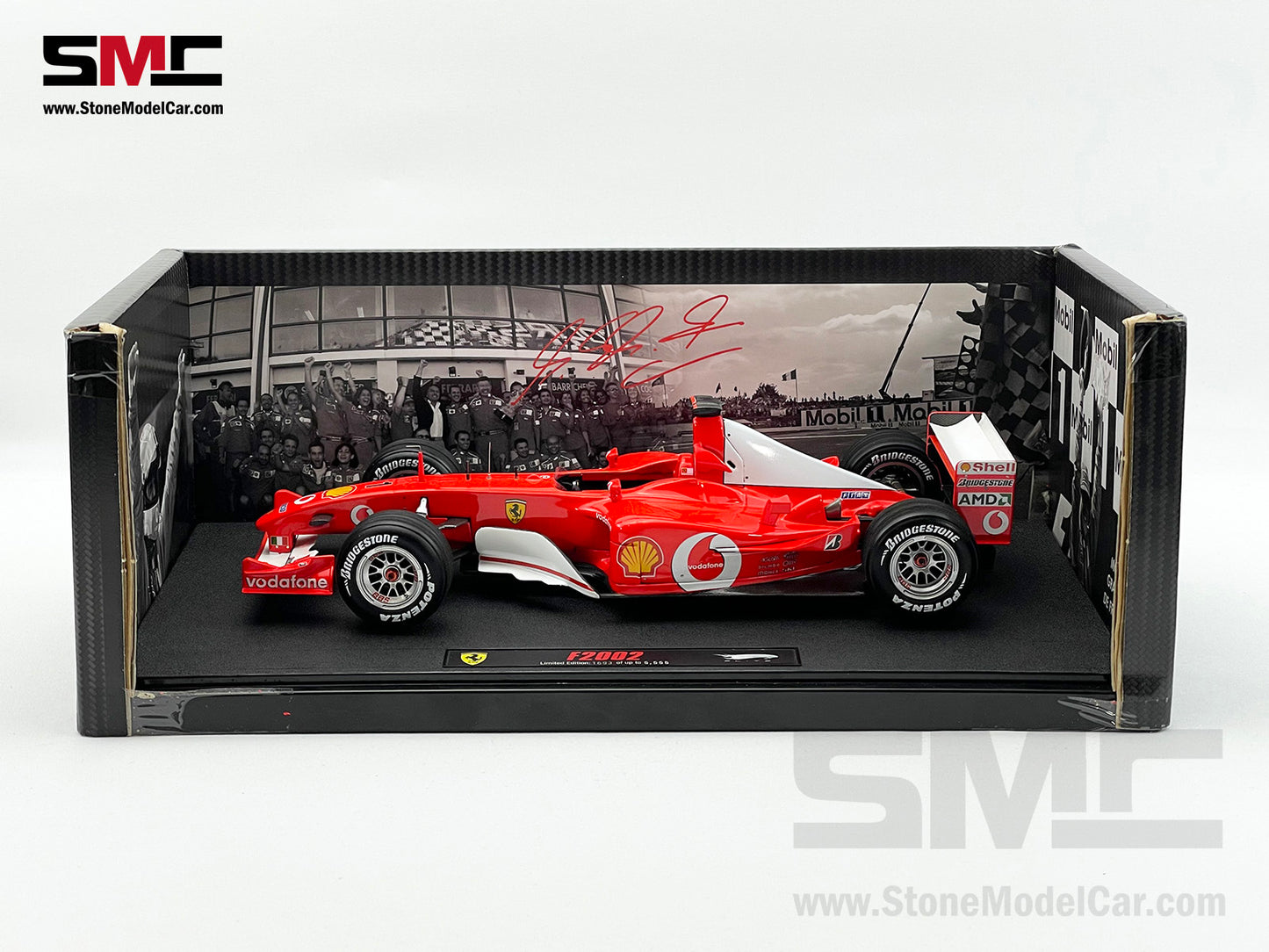 [Pre-Owned] Ferrari F1 F2002 #1 Michael Schumacher France GP 2002 5x Times World Champion Hot Wheels Elite 1:18