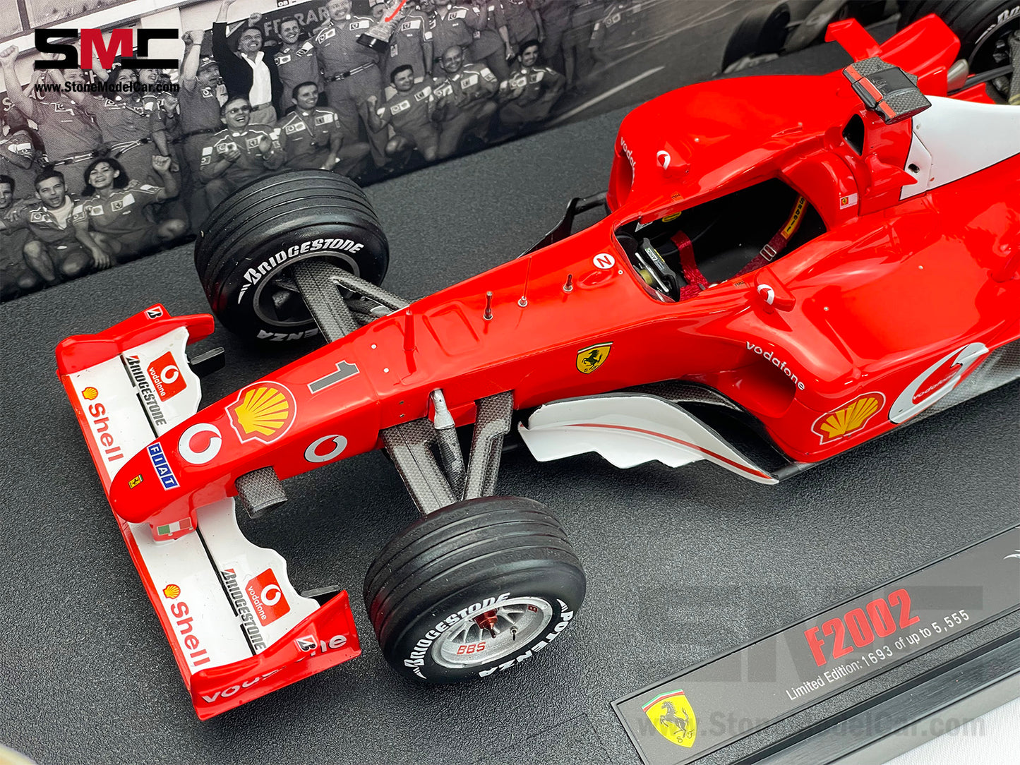 [Pre-Owned] Ferrari F1 F2002 #1 Michael Schumacher France GP 2002 5x Times World Champion Hot Wheels Elite 1:18