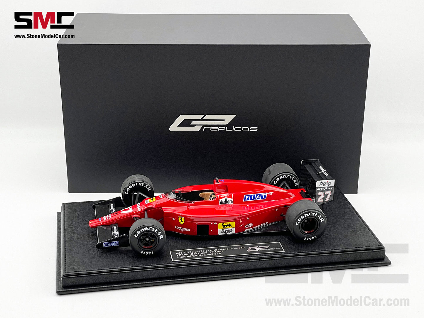 Ferrari F1 640 F1-89 #27 Nigel Mansell Brazil GP Winner 1989 GP Replicas 1:18 GP144A