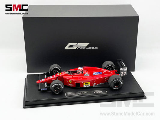 Ferrari F1 640 F1-89 #27 Nigel Mansell Brazil GP Winner 1989 GP Replicas 1:18 with Driver