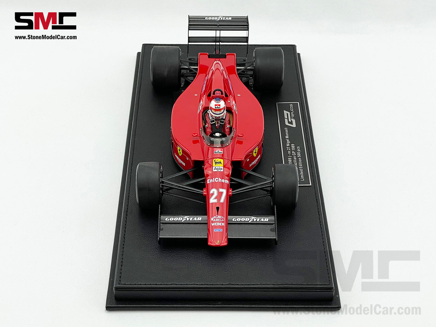 Ferrari F1 640 F1-89 #27 Nigel Mansell Brazil GP Winner 1989 GP Replicas 1:18 with Driver