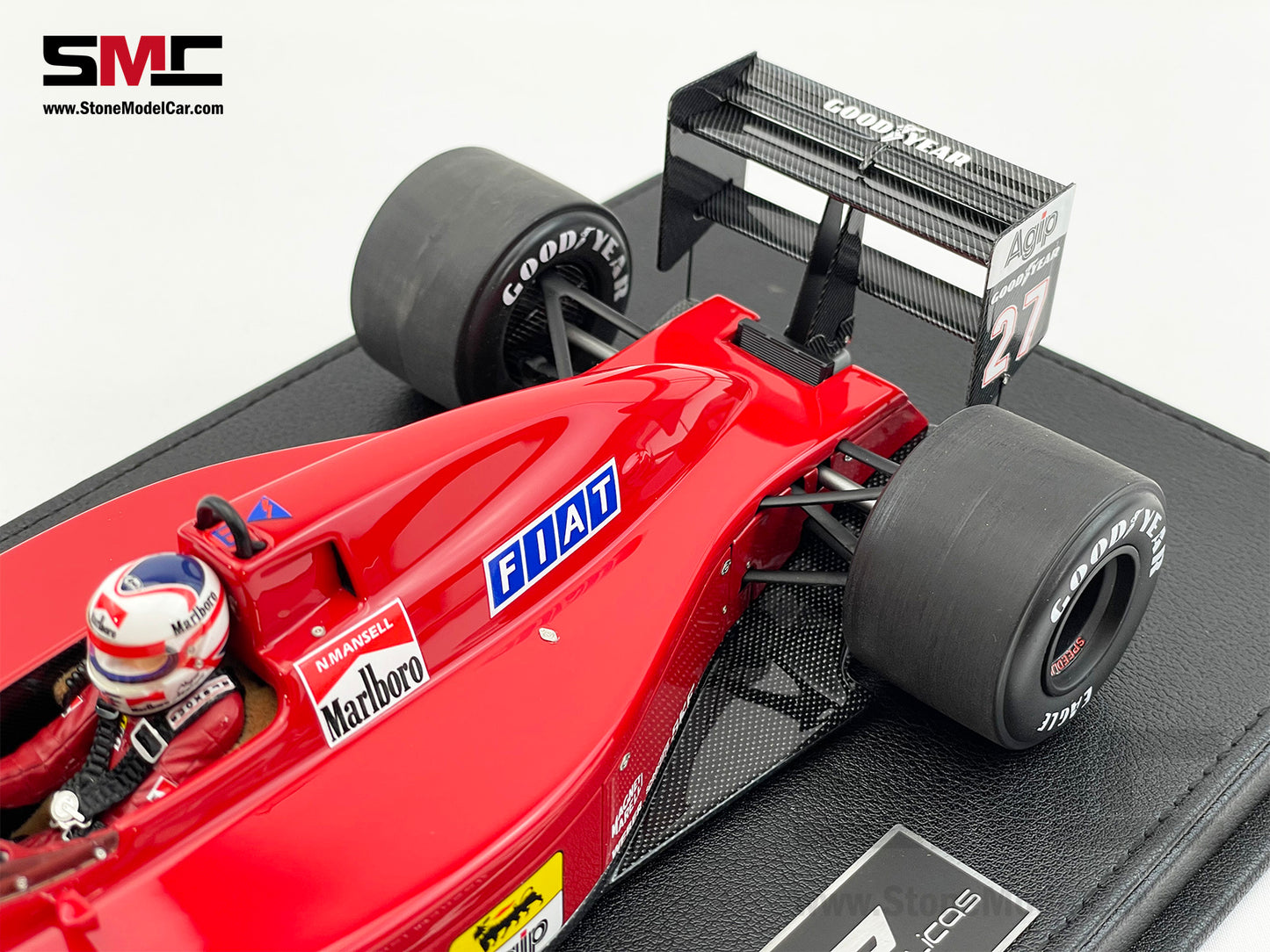 Ferrari F1 640 F1-89 #27 Nigel Mansell Brazil GP Winner 1989 GP Replicas 1:18 with Driver