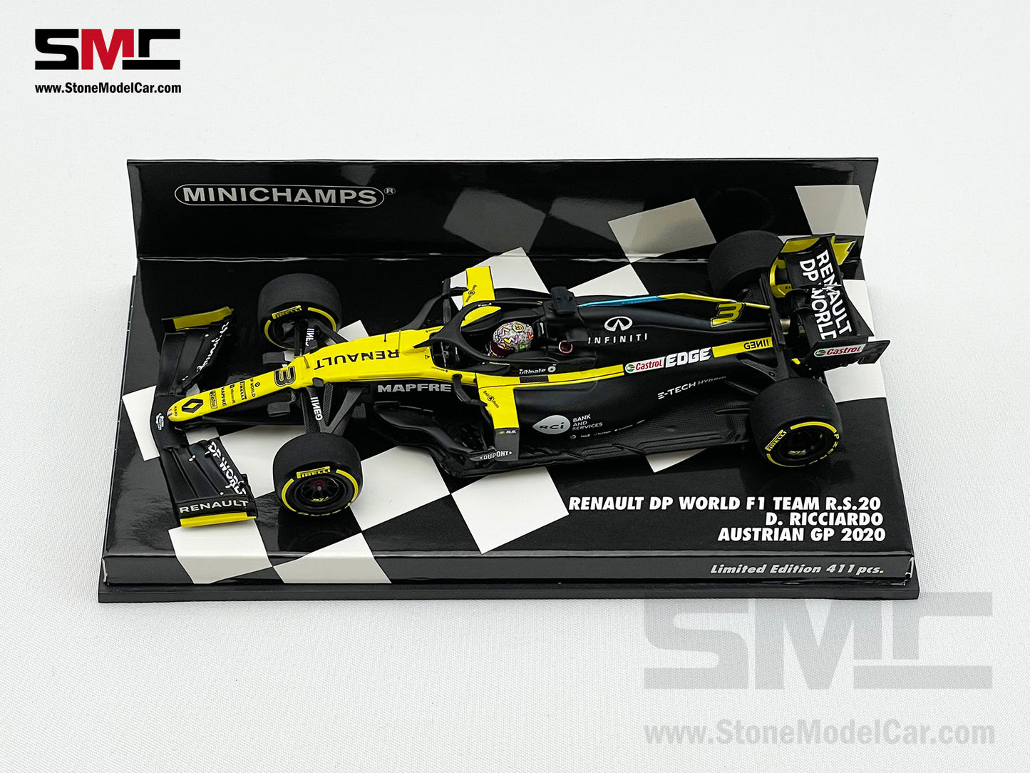 Renault DP World F1 R.S.20 #3 Daniel Ricciardo Austria GP 2020 1:43 MINICHAMPS