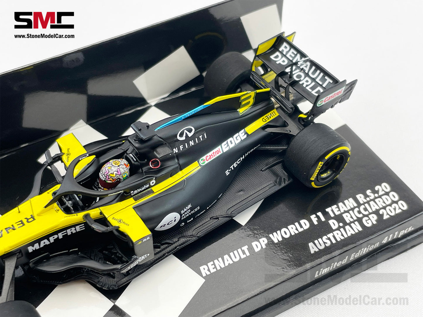 Renault DP World F1 R.S.20 #3 Daniel Ricciardo Austria GP 2020 1:43 MINICHAMPS