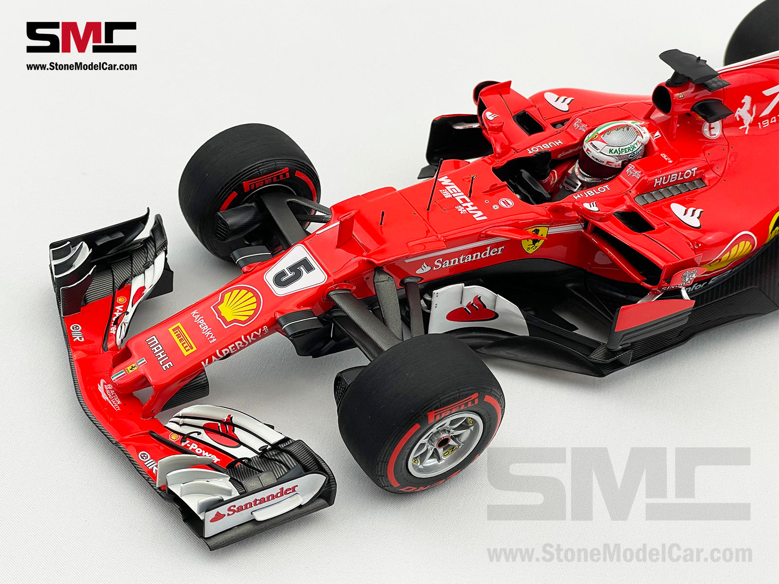 BBR 1:18 Ferrari F1 SF70H #5 Sebastian Vettel Italy GP Monza 2017 