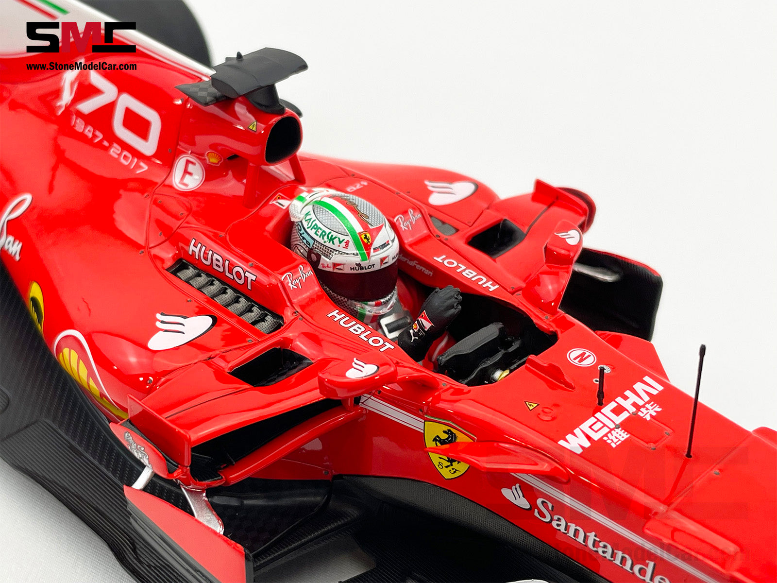 BBR 1:18 Ferrari F1 SF70H #5 Sebastian Vettel Italy GP Monza 2017