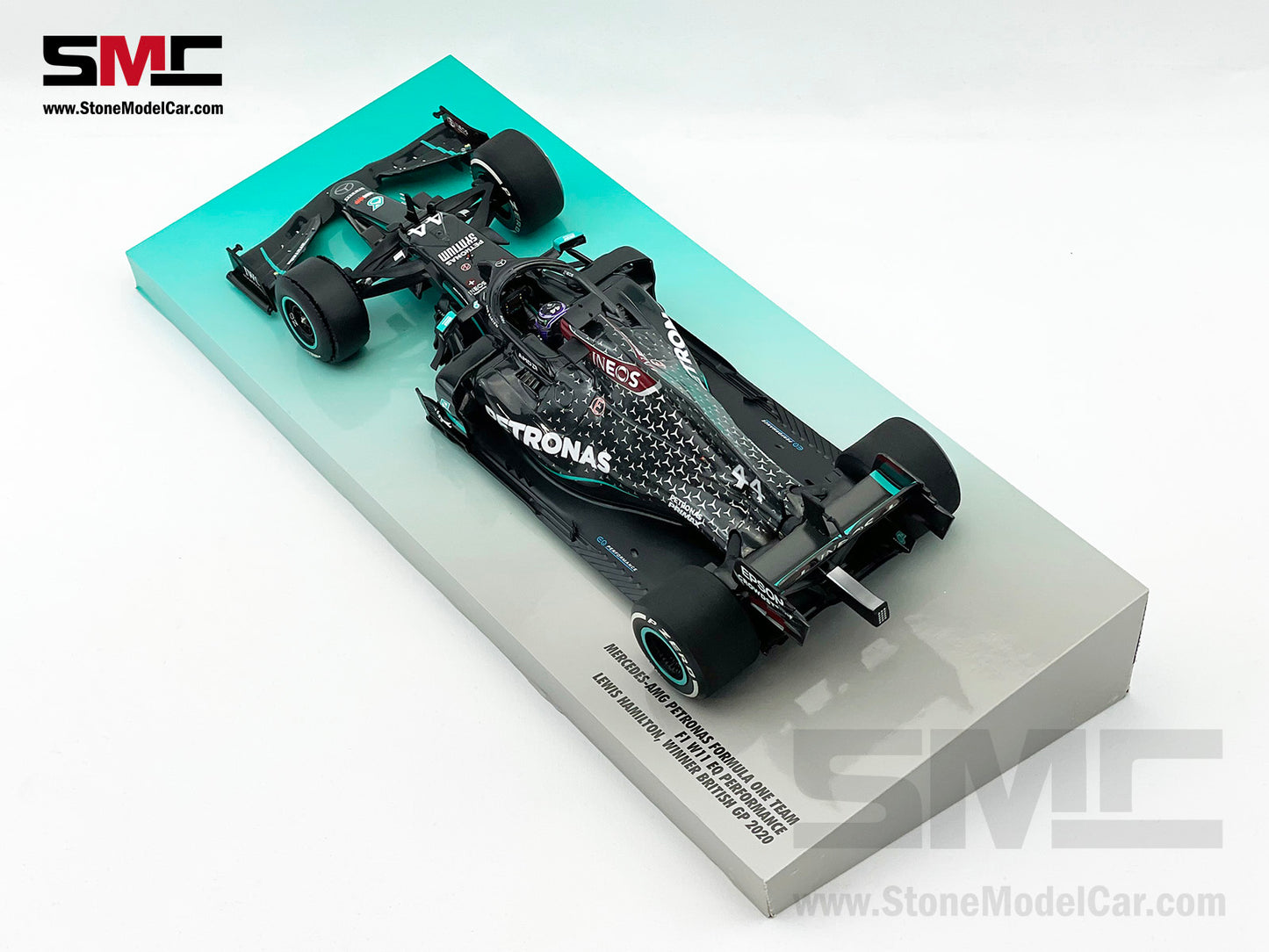 2020 7x World Champion Mercedes F1 W11 #44 Lewis Hamilton British GP 1:18 MINICHAMPS
