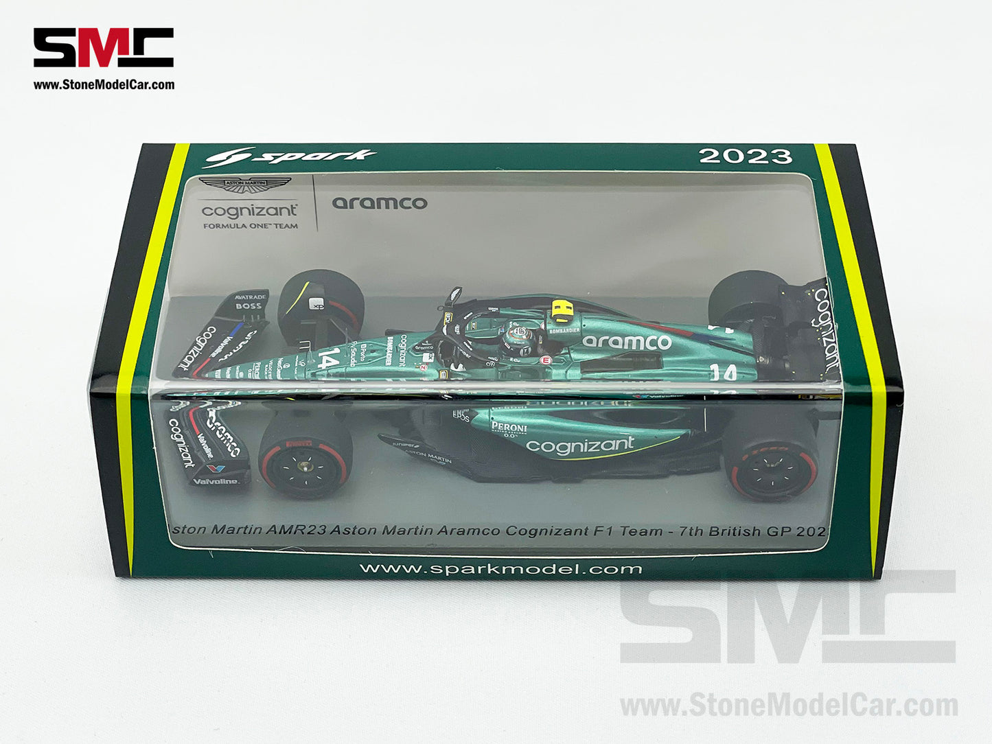 Aston Martin F1 AMR23 #14 Fernando Alonso British GP 2023 1:43 Spark S8595