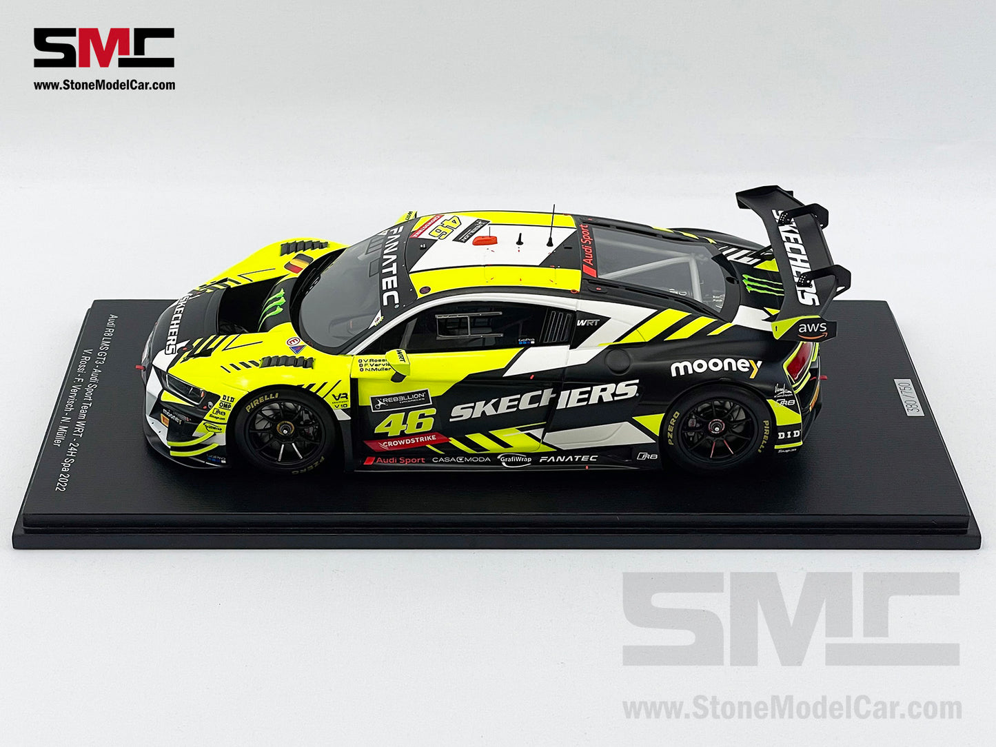 Audi Team WRT R8 LMS GT3 #46 Valentino Rossi 24h Spa 2022 1:18 Spark Limited