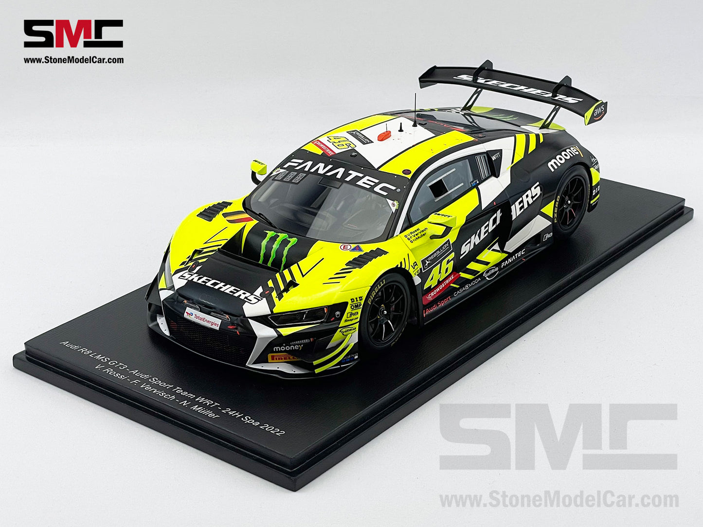 Audi Team WRT R8 LMS GT3 #46 Valentino Rossi 24h Spa 2022 1:18 Spark Limited