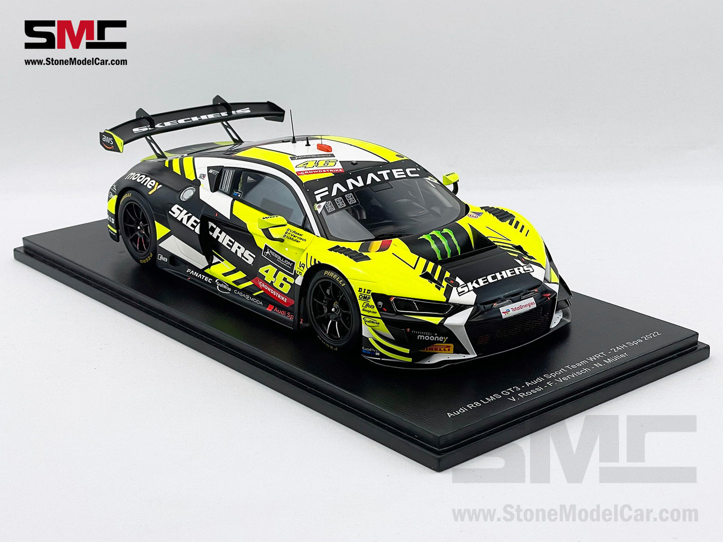 Audi Team WRT R8 LMS GT3 #46 Valentino Rossi 24h Spa 2022 1:18 Spark Limited