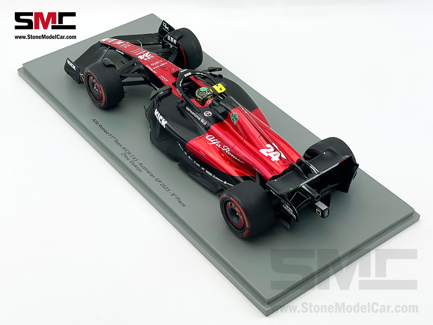 Alfa Romeo Sauber F1 C43 #24 Zhou Guanyu 9th Australian GP 2023 Spark 1:18 18S879