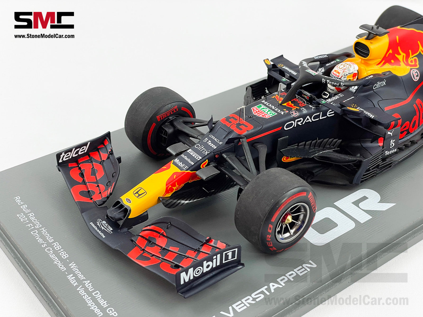 2021 F1 World Champion #33 Max Verstappen Red Bull RB16B Abu Dhabi GP