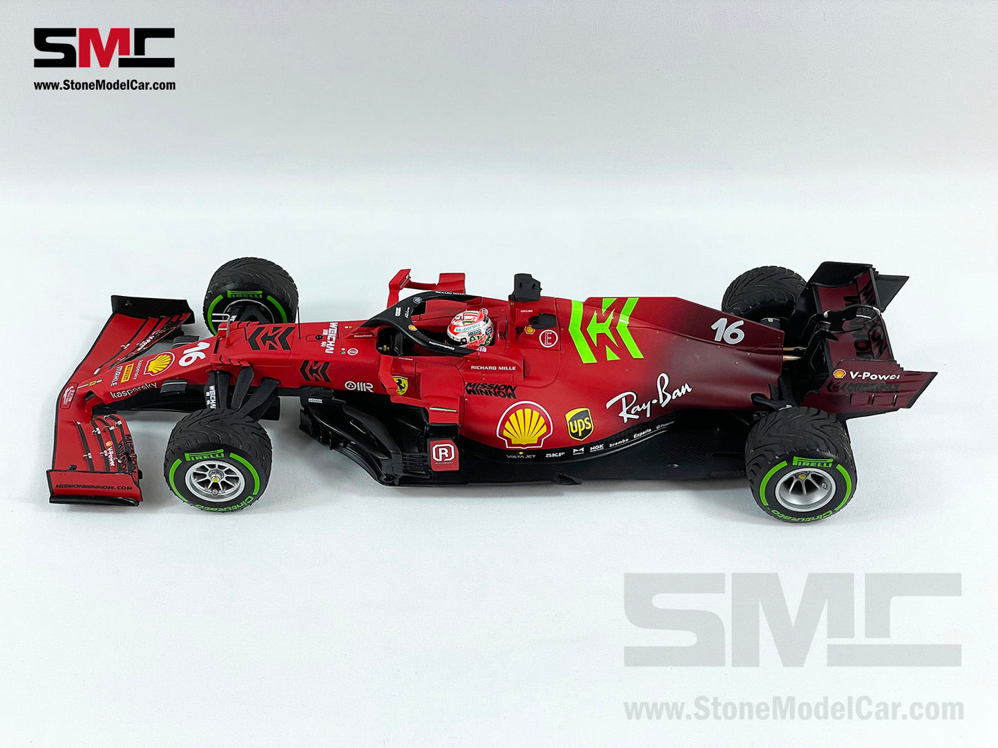 Ferrari F1 SF21 #16 Charles Leclerc Emilia Romagna GP 2021 1:18 BBR with MW Decal