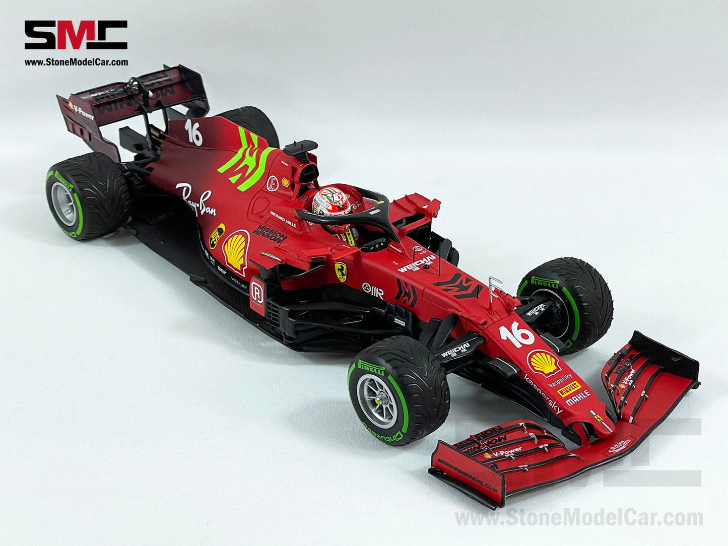 Ferrari F1 SF21 #16 Charles Leclerc Emilia Romagna GP 2021 1:18 BBR with MW Decal