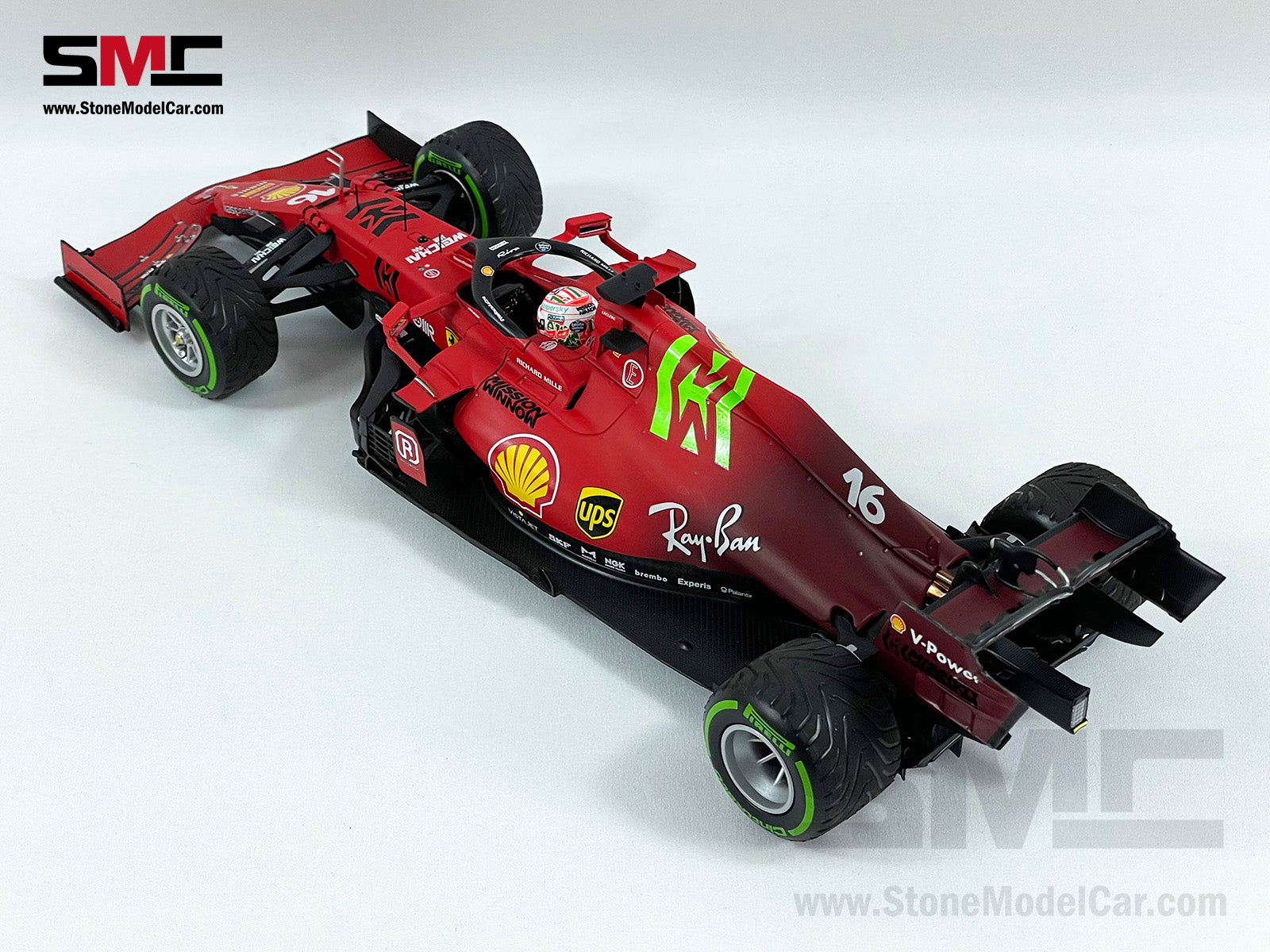 Ferrari F1 SF21 #16 Charles Leclerc Emilia Romagna GP 2021 1:18 BBR with MW  Decal