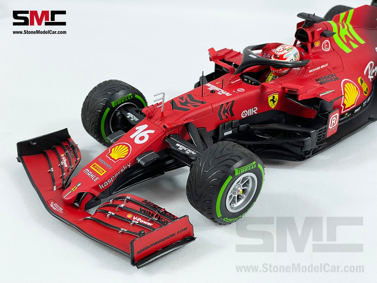 Ferrari F1 SF21 #16 Charles Leclerc Emilia Romagna GP 2021 1:18 BBR with MW Decal