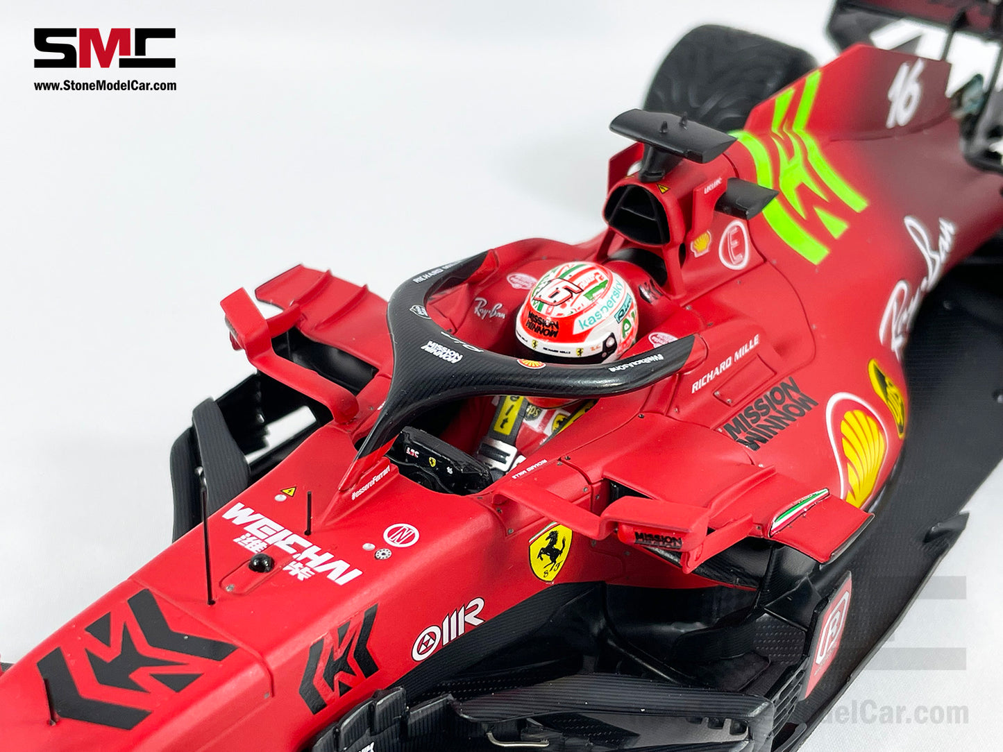 Ferrari F1 SF21 #16 Charles Leclerc Emilia Romagna GP 2021 1:18 BBR with MW Decal